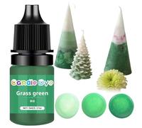 5ML Candle Wax Dye,Candle Dye,Candle Dy-e for Soy Wax,C-andle Colour D-ye,Highly Concentrate C-andle for Making Ca-ndles,Can-dle Making Colour Dyes,Liquid Can-dle W-ax for Melts,Grass Green