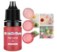 5ML Candle Wax Dye,Candle Dye,Candle Dy-e for Soy Wax,C-andle Colour D-ye,Highly Concentrate C-andle for Making Ca-ndles,Can-dle Making Colour Dyes,Liquid Can-dle W-ax for Melts,Hot Coral