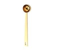 5ml Measuring Spoon for Powder Gold Stainless Steel Collagen Supplements Scoop Long Handle Tablespoon Scoop for Coffee, Protein Powder, Milk Powder, Loose Tea, Sugar, Flour