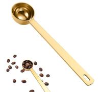 5ml Measuring Spoon for Powder Gold Stainless Steel Collagen Supplements Scoop Long Handle Tablespoon Scoop for Coffee,Milk Powder, Loose Tea, Sugar, Flour