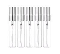 5ml Mini transparent Refillable Atomizer Spray Travel Perfume Bottle Hydrating Empty Bottle for Party Portable Makeup Tool 10pcs (Silver)
