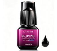 5ML Professional Eyelash Glue for Extensions, Low-Irritation & Low-Fume Individual Lash Glue, 0.5-1s Fast Drying with 8-Week Retention, Flexible Comfort Bond Lash Extension Glue for Salon Lash Artists