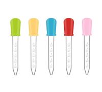 5ml Silicone Pipettes Dropper 5Pcs Plastic Droppers Liquid Droppers Pipettes of 5ml 5Pack
