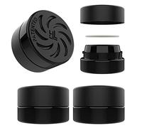 5ml Supercell Black Glass Thick Child Resistant Containers - Concentrate Storage Jars for Oil, Lip Balm, Wax, Cosmetics - Premium PE Cap Seal Lid (10)