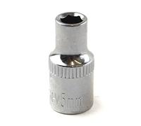 5mm 1/4" Drive Shallow Metric Socket Single Hex / 6 Sided Bergen
