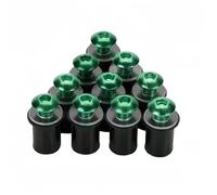 5mm 10PCS Motorcycle Windscreen Windshield Bolts Screws Nut Fastener For Suzuki For GSXR 600 750 1000 K1 K2 For K3 with Washers(10 pcs Green)