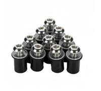 5mm 10PCS Motorcycle Windscreen Windshield Bolts Screws Nut Fastener For Suzuki For GSXR 600 750 1000 K1 K2 For K3 with Washers(10 pcs Silver)
