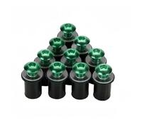 5mm 10Pieces Motorcycle Windscreen Windshield Bolts Screws Nut Fastener For GSXR 600 750 1000 K1 K2 K3 K4 K5 K6 K7 K8 K9 K11 Fairing Bolt Kit(10 pieces Green)