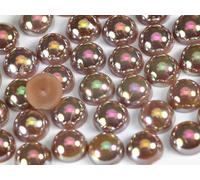 5mm 250pcs Flat Back Non-Stick Half Pearl Crystal Diamantes Nail Art & Craft Scrapbooking Embellishments 48 Available Colours