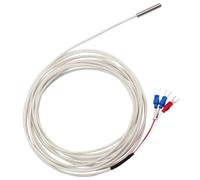 5mm*30mm PT100 Temperature sensor Type K J Small Probe Thermocouple 1m 2m 3m 4m 5m Braided Shielded Wire Temp Sensor(K Type 3m)