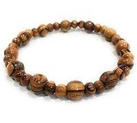 5mm & 8mm Beads ~ Olive Wood Bracelet Handmade Bethlehem Jerusalem