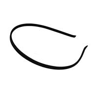 5mm Black Satin Covered Narrow Thin Metal Hair Band Headband Crafting for Women Girls by Glitz4Girlz