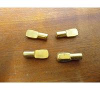 5mm BRASS ELECTRO PLATED SHELF SUPPORT STUDS 20 HAFELE for 5 shelves 100kg load
