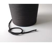 5mm Cord Drawstring Rope Polypropylene Strong String Craft Lacing Braided DIY (Black, 20 meters / 65 ft)