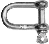 5mm Dee Shackle Chain Link D Shackles Galvanised Steel Zinc Plated 70kg Max Load (Pack of 2) H11C/1