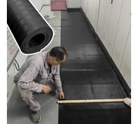 5mm Electrical Insulation Safety Mat, Heavy Duty Rubber Insulated Mat Roll, Non Slip Switchboard Matting, Commercial High Voltage Insulating Mat(Black,1mx6m(3.3ftx19.7ft))