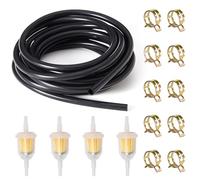 5mm Fuel Line Hose, 5 Meter Fuel Pipe High-Temperature Resistant Diesel Heater Fuel Line with 4 Fuel Filter and 10 Hose Clamps for Car Truck Scooter Motorcycle