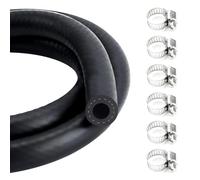 5mm Fuel Line Hose,Fuel Hoses,Gas Line Hose,1M Rubber Pipe & 6 Hoses Clamps