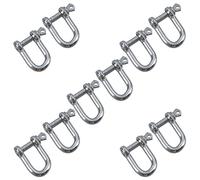 5mm Galvanised Steel Dee D Shackle Chain Link Fastener Rigging Shackles 10pc