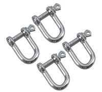5mm Galvanised Steel Dee D Shackle Chain Link Fastener Rigging Shackles 4pc