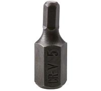 5mm Hex Allen Key Bit 30mm Length 10mm Shank Chrome Vanadium Hardened Tip