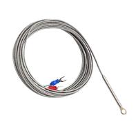 5mm Hole Washer Temperature Sensor PT100 K J Type Thermocouple 1m 2m 3meter 4m 5m Cable Wire Industrial Temperature Sensor(PT100 Type 4m)