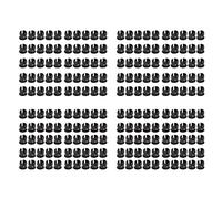 5mm LED Holders Plastic Mounting Clips 200PCS Flat Buckle Design for Secure LED Light Installation in Instruments and Equipment Durable Plastic Material (Black)