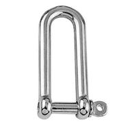 5mm Long Dee Shackle - A4 (Marine Grade) Stainless - 2 Pack