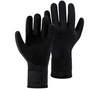 5MM Neoprene Diving Gloves for Men, L Size for Palm 3.5-4.1 in, Thermal Winter Swimming Glove with Non Slip Grip, Secure Wrist Fit, for Snorkeling Spearfishing Scuba Diving, Cold Water Kayaking