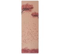 5Mm Printed Cork Yoga Mat, Rubber Non-slip Shock-absorbing Exercise for Summer Exercise