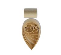 5mm Quilling Paper Metallic Paper Strips 5mm Roll for Craft Card Making Single Color Quilling Strips 60Pcs by ODETOJOY (Beige Gold)