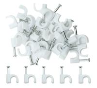 5mm Round Cable Clips 100pcs Assortment Cable Hold