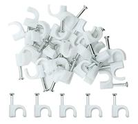 5mm Round Cable Clips 100pcs Assortment Cable Holder Management Wire Tidy Clips