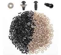 5mm Safety Eyes for Crocheting, 300 Pcs Plastic Eyes for Crochet Animals Sufficient Black Safety Eye for Stuffed Animals Bears Crochet Doll DIY Making Decorations
