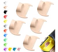 5mm Seam Guide for Hand Sewing Edge Lockranding Tool 5 PCS Set for Leather/Fabric/Craft Sew, Light Skin