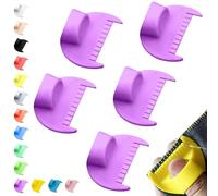 5mm Seam Guide for Hand Sewing Edge Lockranding Tool 5 PCS Set for Leather/Fabric/Craft Sew, Purple
