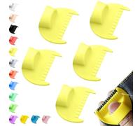 5mm Seam Guide for Hand Sewing Edge Lockranding Tool 5 PCS Set for Leather/Fabric/Craft Sew, Yellow