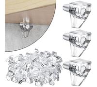5mm Shelf Pegs 50 Pack Clear Crystal Plastic Cabinet Shelf Pins Shelf Holder Pins Replacement Pegs for Kitchen Furniture Cabinet Bookcase
