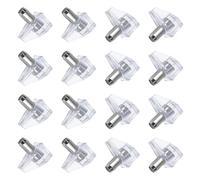5mm Shelf Support Pegs 120 Pack Clear Cabinet Shelf Pins 60kg Load Plastic Shelf Bracket Pegs Durable Shelf Holder Pins for Kitchen Cupboards Furniture Book Shelves