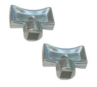 5mm Square Radiator Vent Key Made From Anodized Zinc Alloy For Quiet Central Heating Systems And Easy Air Release Two Pieces(A)