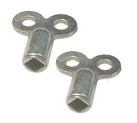 5mm Square Radiator Vent Key Made From Anodized Zinc Alloy For Quiet Central Heating Systems And Easy Air Release Two Pieces(D)