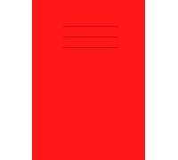 5mm Squared Paper - Maths Exercise Book A5: 100 Page Notebook of Graph Paper - 0.5cm Grid Journal - 90 GSM - Red Jotter