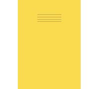 5mm Squared Paper Notebook A4: Maths Exercise Book | 100 Pages of Graph Paper for Mathematics Science Students | 0.5cm Grid | 90 GSM | Yellow Jotter