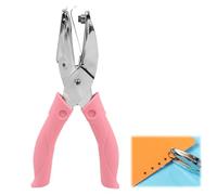 5mm Star Hole Punch with Comfortable Rubber Grip - Perfect for DIY Crafting, Scrapbooking, and Ticket Labels - Charming Pink Design