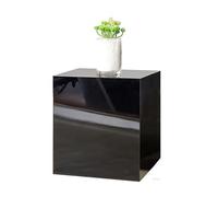 5mm Thick Acrylic Display Stands Risers Boxes Clear Acrylic Cubes With Hollow Bottoms for Retail Party Exhibition Jewelry Candy Tables Clothing Stores Window Displays(Black,20X20X10CM/8X8X4IN)
