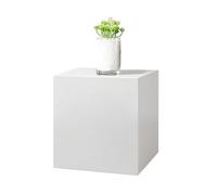 5mm Thick Acrylic Display Stands Risers Boxes Clear Acrylic Cubes With Hollow Bottoms for Retail Party Exhibition Jewelry Candy Tables Clothing Stores Window Displays(White,50X50X10CM/20X20X4IN)