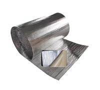 5MM Thick Automotive Roof Self Adhesive Reflective Insulation , Double Sided Aluminum Foil Insulation Roll for Attic Garage Wall Peel and Stick Convenience(1*5m)