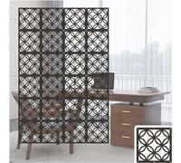 5mm Thick Black Wood-Plastic Room Divider Panels DIY s for Home Decor 29cm Set of 15 - Ideal for Modern Interiors & Stylish Spaces