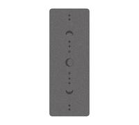 5mm Thick Natural Rubber Yoga Mat - Textured Matte PU Surface, Non-Slip Fitness Mat With Alignment Lines For Aerobics(C)