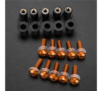 5MM Windshield Bolts Screws For BMW S1000RR S 1000 RR S1000 RR 2010-2024 Motorcycle Windscreen Mounting Screws Bolt Kit Nuts Screws Fasteners Fairing Bolts(Orange)